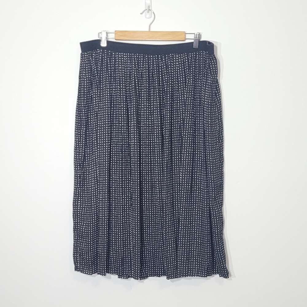 Black & White Polka Dot Lightweight Elastic Brand Waist Plus Size Business XL